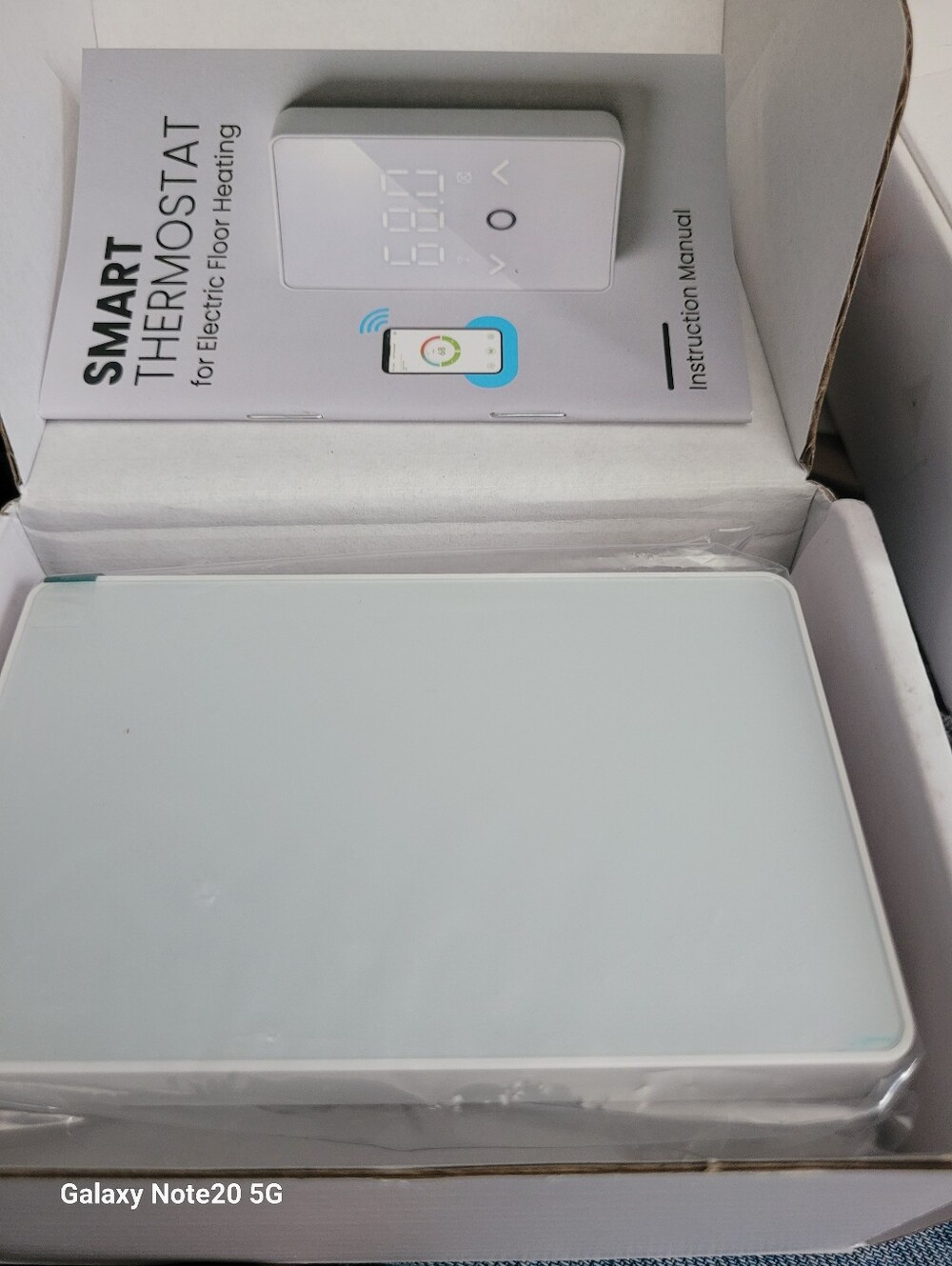 Smart Thermostat for Electric Floor Heating - White